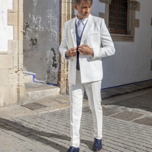 abito-sposo-sartoriale-giacca doppiopetto-bianco-6